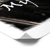 Mijn soort Man Keanu Reeves Biker op Zwart en Rood Poster (Hoek)