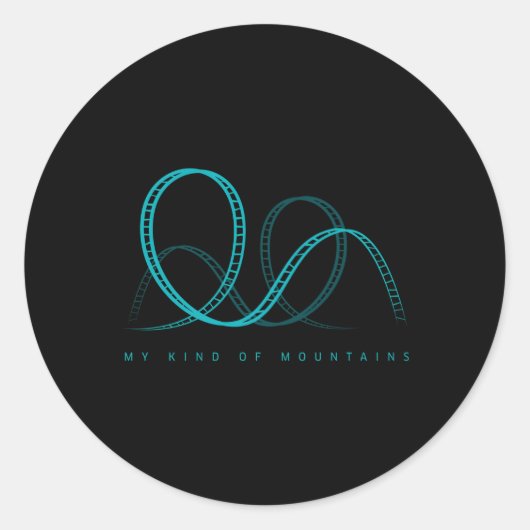 Mijn soort Mountains Roller Onderzetter Amuset Par Ronde Sticker (Voorkant)