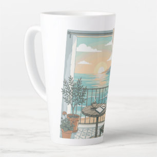 Mijn Soort Ochtend Knus Koffie Zonsopgang Balkon Latte Mok