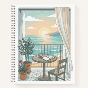 Mijn Soort Ochtend   Knus Koffie Zonsopgang Balkon Notitieboek