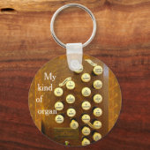 Mijn soort orgaan-ronde sleutelketen sleutelhanger (Voorkant)