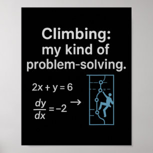 Mijn soort probleemoplossende grafiek beklimmen poster