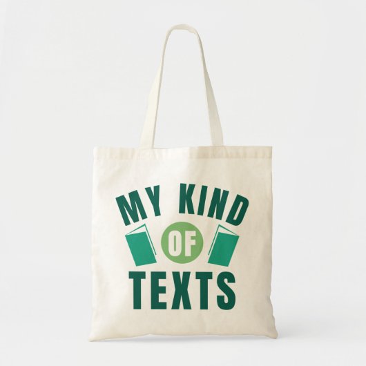 Mijn soort teksten tote bag (Voorkant)
