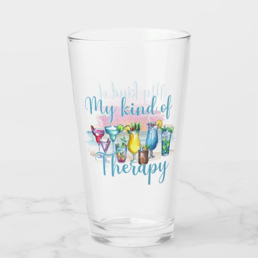 Mijn soort therapie glas (Achterkant)