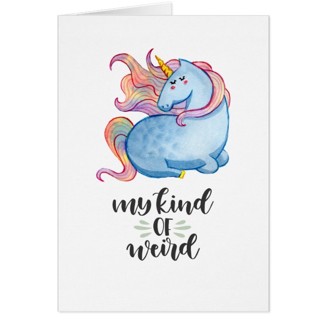 Mijn soort van 'Weird Blue Unicorn' (Voorkant)