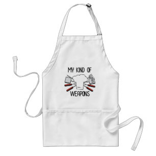 Mijn soort wapens // Funny Chef Quote Standaard Schort