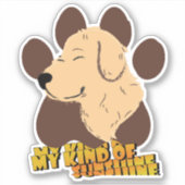 Mijn soort zonneschijn Custom-Cut Vinyl Sticker (Voorkant)