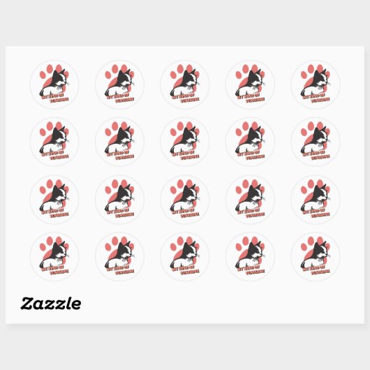 Mijn soort zonnetje ronde sticker (Vel)