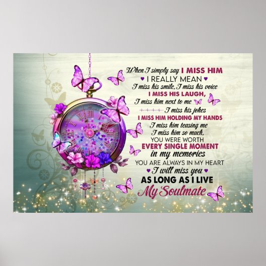 Mijn Soul partner Special Gift Canvas afdrukken Poster (Voorkant)