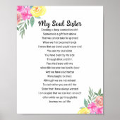 Mijn Soul Sister Poem Poster (Voorkant)