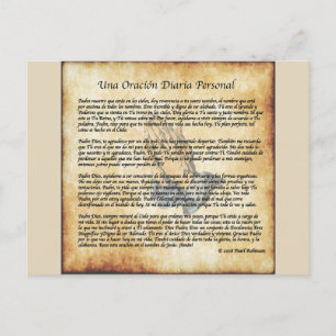 Mijn Spaans Collectie voor dagelijks gebeden (post Briefkaart