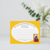 MIJN SPECIALE GEHEUGEN VAN U Foto Share Memory Car Briefkaart (Staand voorkant)