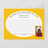 MIJN SPECIALE GEHEUGEN VAN U Foto Share Memory Car Briefkaart (Voorkant)