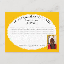 MIJN SPECIALE GEHEUGEN VAN U Foto Share Memory Car Briefkaart