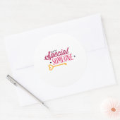 Mijn speciale iemand ronde sticker (Envelop)
