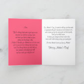 Mijn Speciale Moeder Roos Geranium Moederdag Kaart (Binnen)