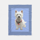 MIJN SPECIALE WESTIE FLEECE DEKEN (Voorkant)