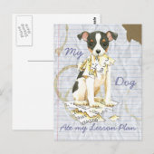 Mijn Speelgoed Fox Terrier Ate mijn Lesson Plan Briefkaart (Voorkant / Achterkant)