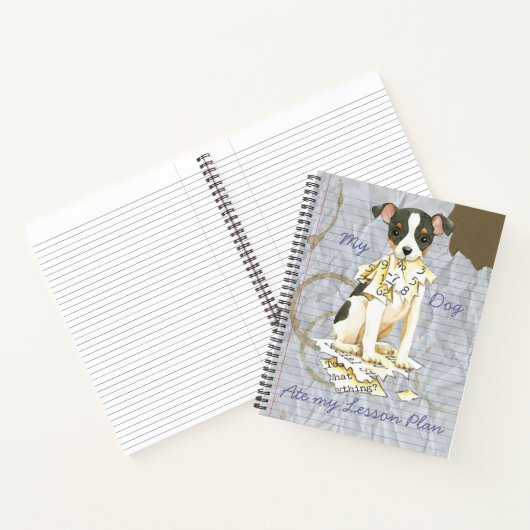 Mijn Speelgoed Fox Terrier Ate mijn Lesson Plan Notitieboek (Binnen)