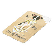 Mijn Speelgoed Fox Terrier Ate mijn thuiswerk Magneet (Linkerzijde)
