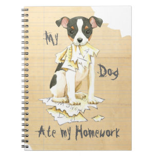 Mijn Speelgoed Fox Terrier Ate mijn thuiswerk Notitieboek