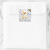 Mijn Speelgoed podium op mijn Lesson Plan Vierkante Sticker (Tas)