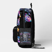 MIJN SPEELRUIMTE - KAWAII SPACE CAT BEDRUKTE RUGZAK (Rechts)