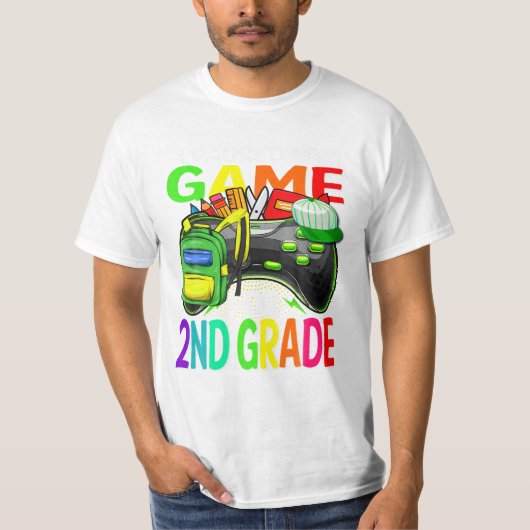 Mijn spel voor 2e klas gaming t-shirt (Voorkant)