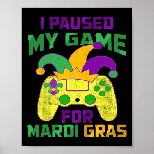 Mijn spel voor Mardi Gras controller videospel gep Poster (Voorkant)