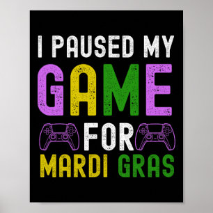 Mijn spel voor Mardi Gras videospel Mardi Gra gepa Poster