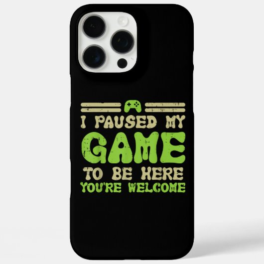 Mijn spel werd hier gepauzeerd grappige videokamer Case-Mate iPhone case (Achterkant)