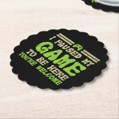 Mijn spel werd hier gepauzeerd grappige videokamer kartonnen onderzetters (Gekanteld)