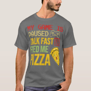 Mijn spel wordt gepauzeerd als je snel praat of me t-shirt