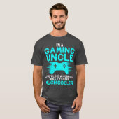 Mijn spelende oom Grappige videogame geek nerd oom T-shirt (Voorkant volledig)