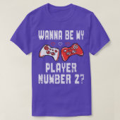 Mijn speler nummer 2 Video Game Lover Gamer T-shirt (Design voorkant)