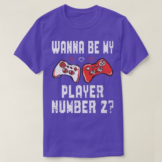 Mijn speler nummer 2 Video Game Lover Gamer T-shirt (Design voorkant)
