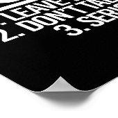 Mijn spelregels - laat me alleen - Gym Humor -.pn Poster (Hoek)