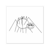 Mijn Spider Line Cartoon Zelfinktende Stempel (Design)
