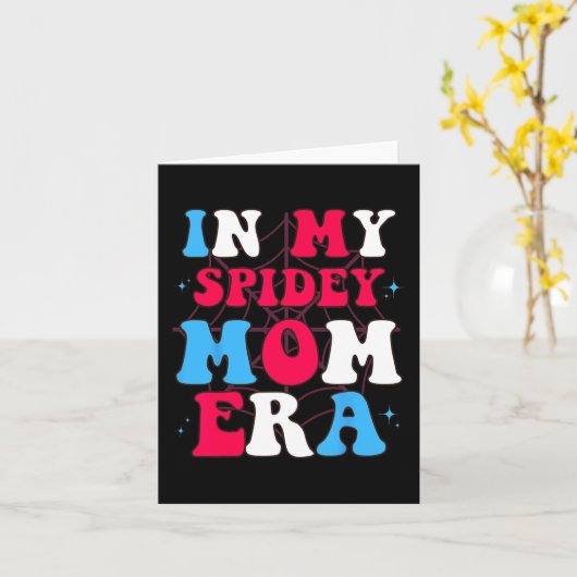 Mijn Spidey Mam Moederdag Kaart (Gele Bloem)