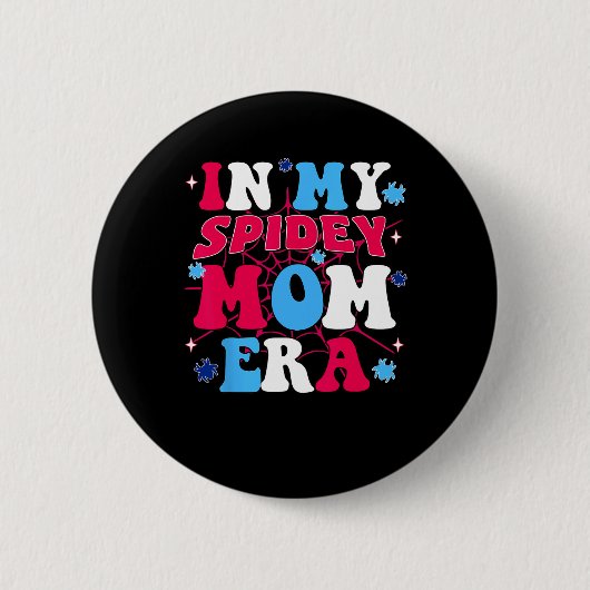 Mijn Spidey Mam Moederdag Ronde Button 5,7 Cm (Voorkant)