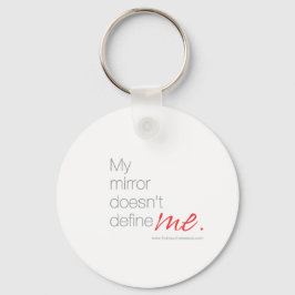 Mijn spiegel definieert me niet sleutelhanger