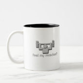 Mijn spieren voelen tweekleurige koffiemok (Links)