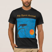 Mijn Spirit Animal Crow Raven T-shirt (Voorkant)