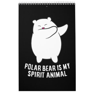 Mijn Spirit Animal Polar Beer Cute Polar Beer Kalender