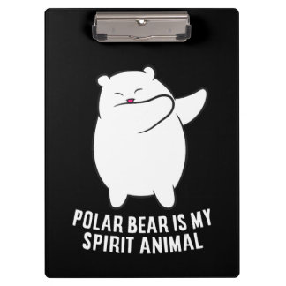 Mijn Spirit Animal Polar Beer Cute Polar Beer Klembord