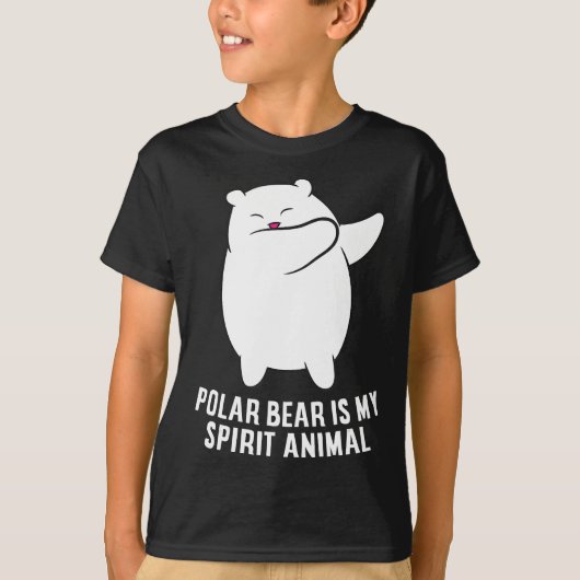 Mijn Spirit Animal Polar Beer Cute Polar Beer T-shirt (Voorkant)