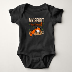 Mijn Spirit Animal Red Pandas Cute Pet Panda Lover Romper