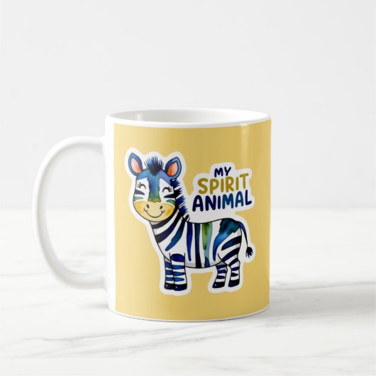 Mijn Spirit Animal Zebra Mok (Links)