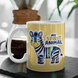 Mijn Spirit Animal Zebra Mok