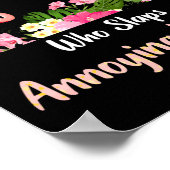 Mijn Spirit is een bruine Flamingo die rondloopt. Poster (Hoek)